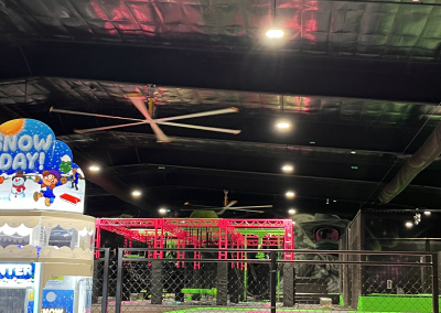 Recreational play area inside