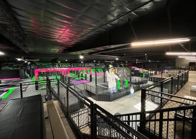 Recreational play area inside 3