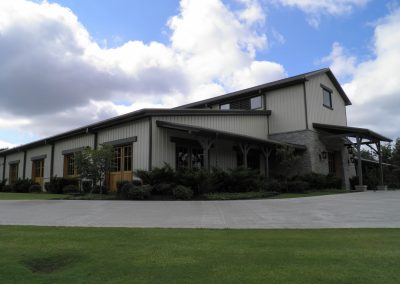 A newly built building
