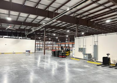 A new industrial warehouse with high ceilings and metal beams 2